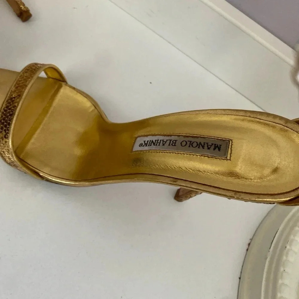 Manolo Blahnik Eufidabo Size 10 1/2 - Picture 6 of 17